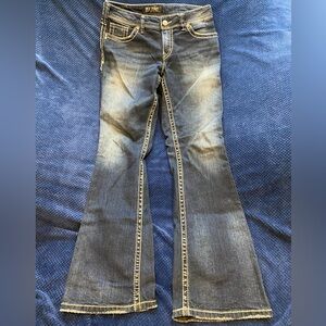 Silver Jeans Women's Flare Leg Denim - Dark Blue Sz 31 34.
